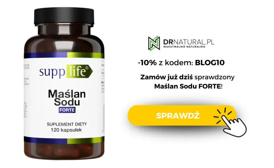 Maślan sodu na jelita - działanie, dawkowanie i wybór